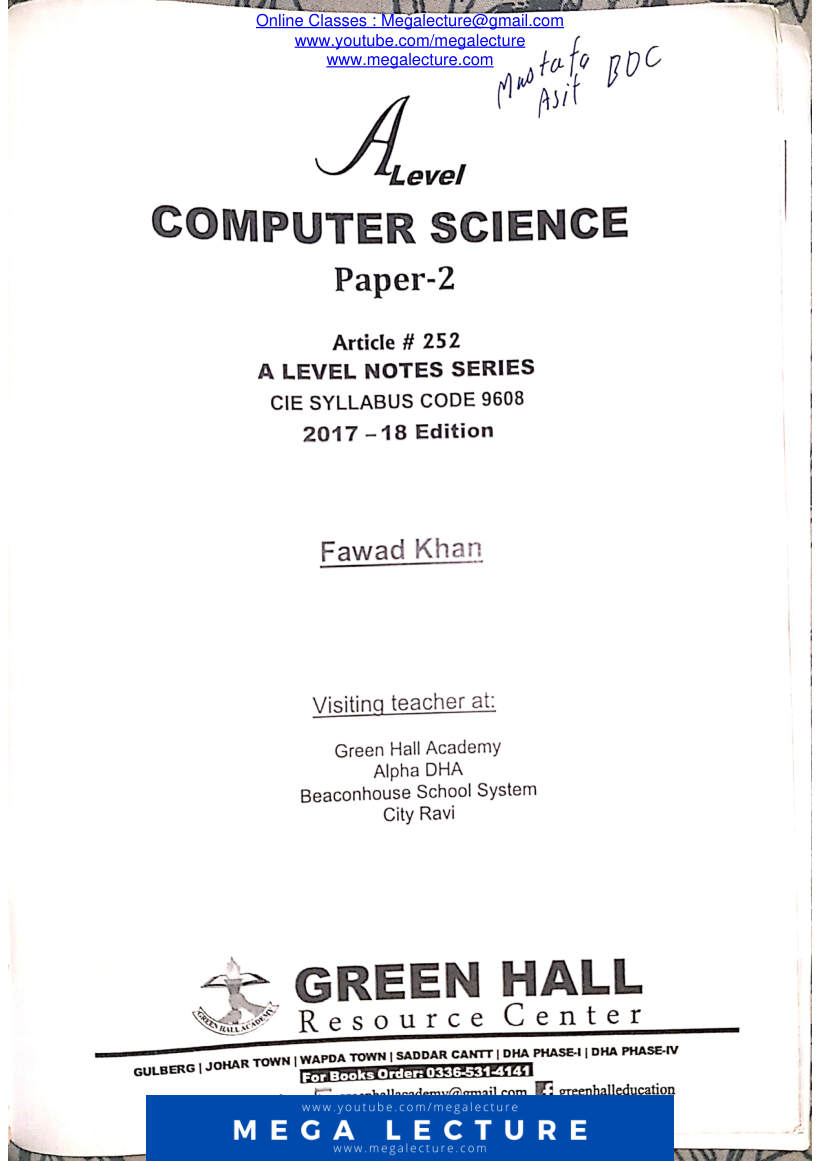 Page 2 of AS Paper 2 Notes (PDF)