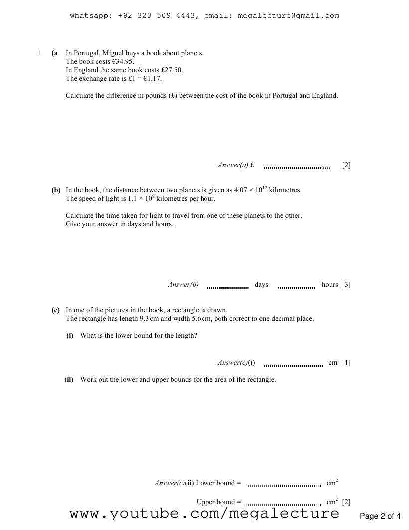 Page 2 of Bounds — Questions (3)