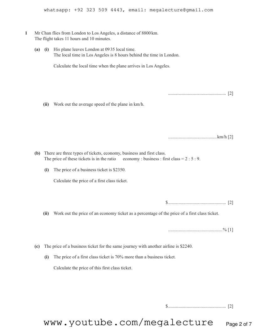 Page 2 of Finance Problems — Questions (5)