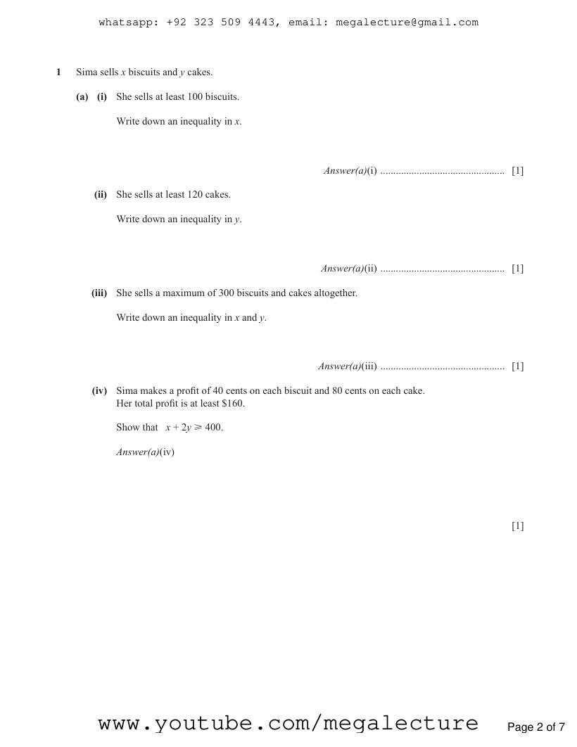 Page 2 of Finance Problems — Questions (6)