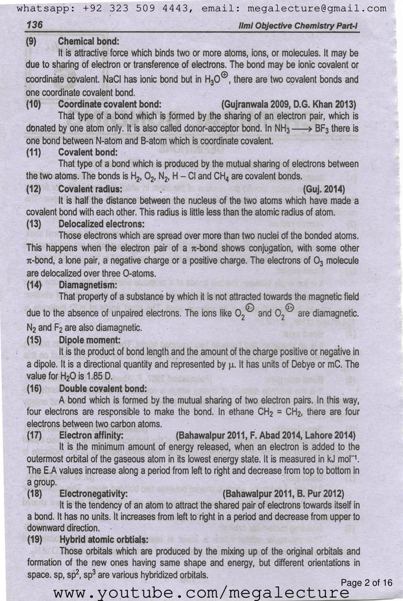 Page 2 of Chapter 6: Chemical Bonding