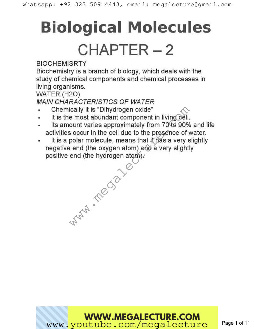 Page 1 of Chapter 2: Biological Method