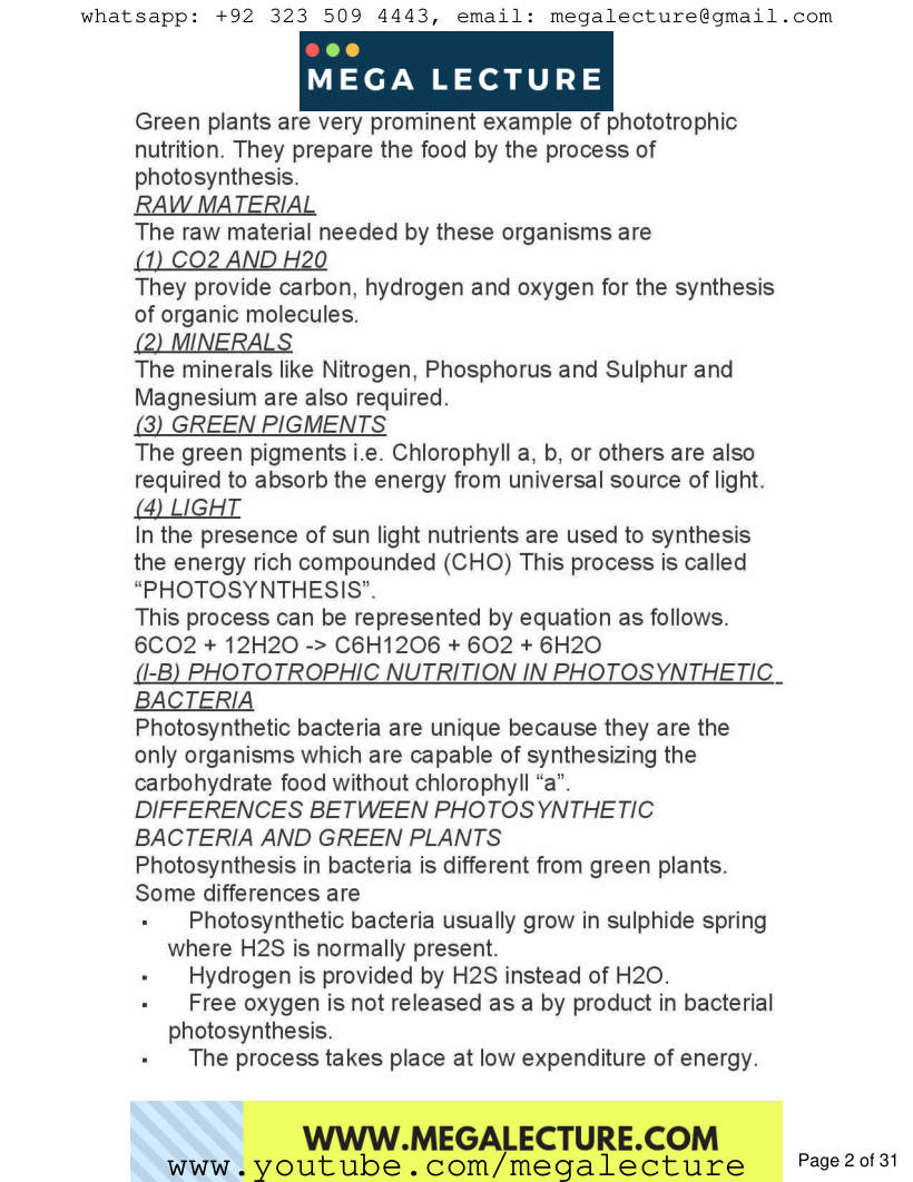 Page 2 of Chapter 12: Nutrition