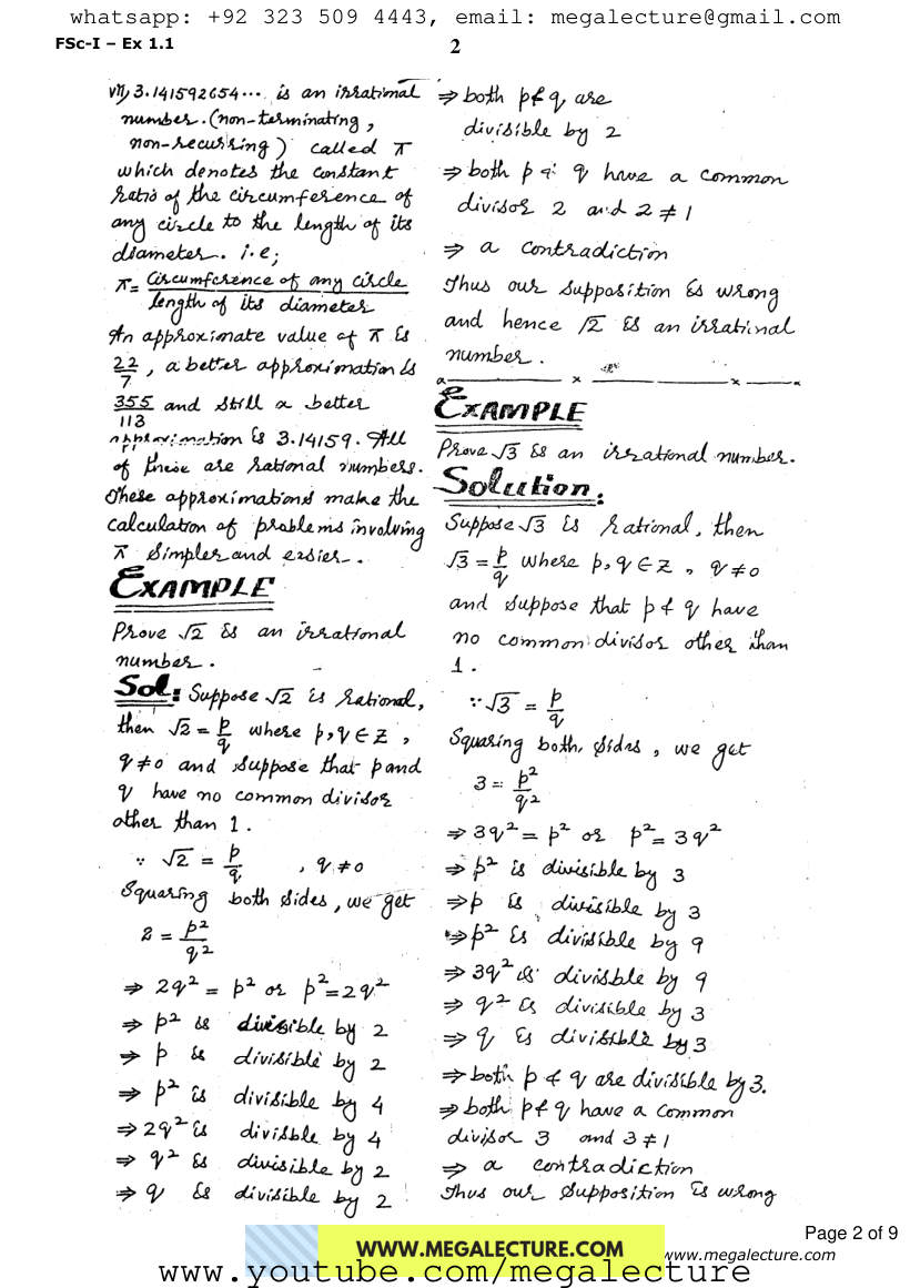 Page 2 of Exercise 1.1