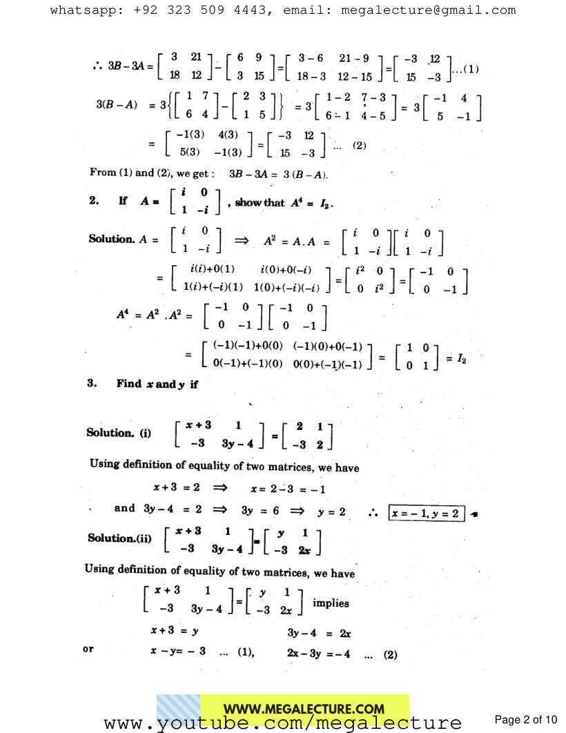 Page 2 of Exercise 3.1
