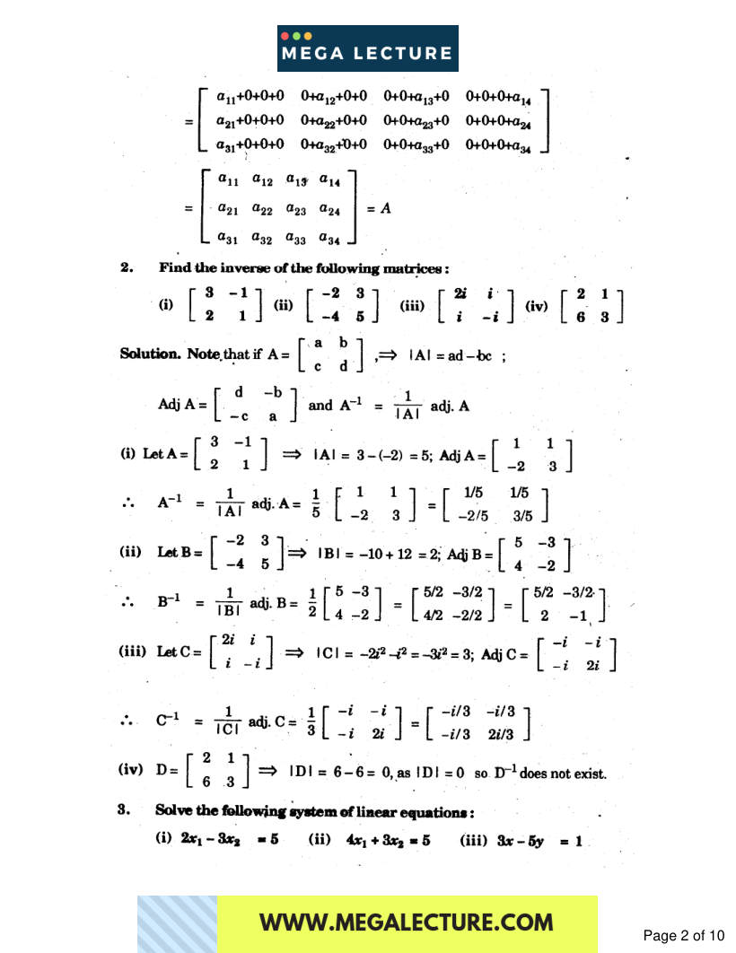 Page 2 of Exercise 3.2