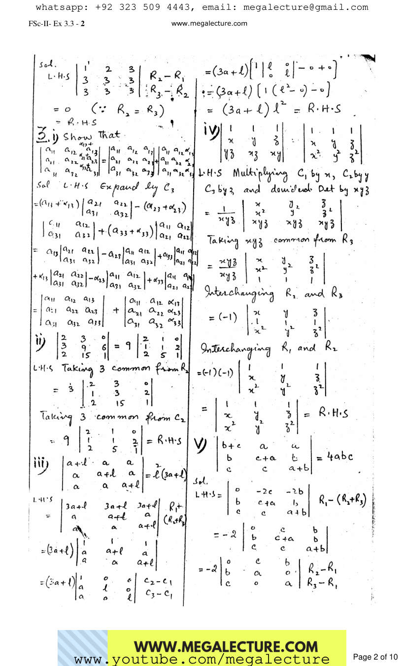 Page 2 of Exercise 3.3