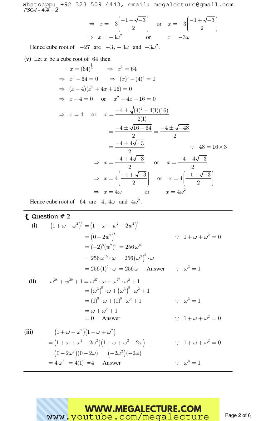Page 2 of Exercise 4.4
