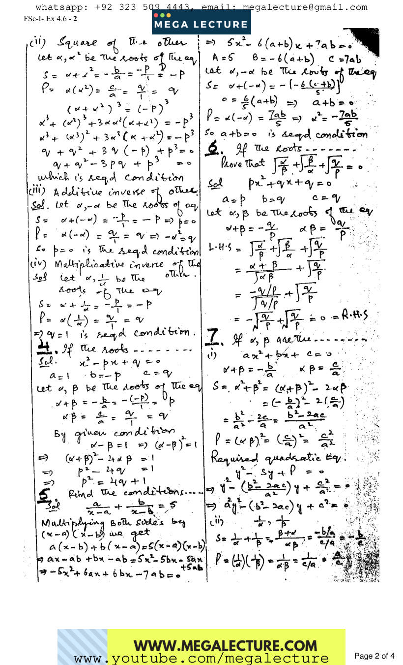 Page 2 of Exercise 4.6