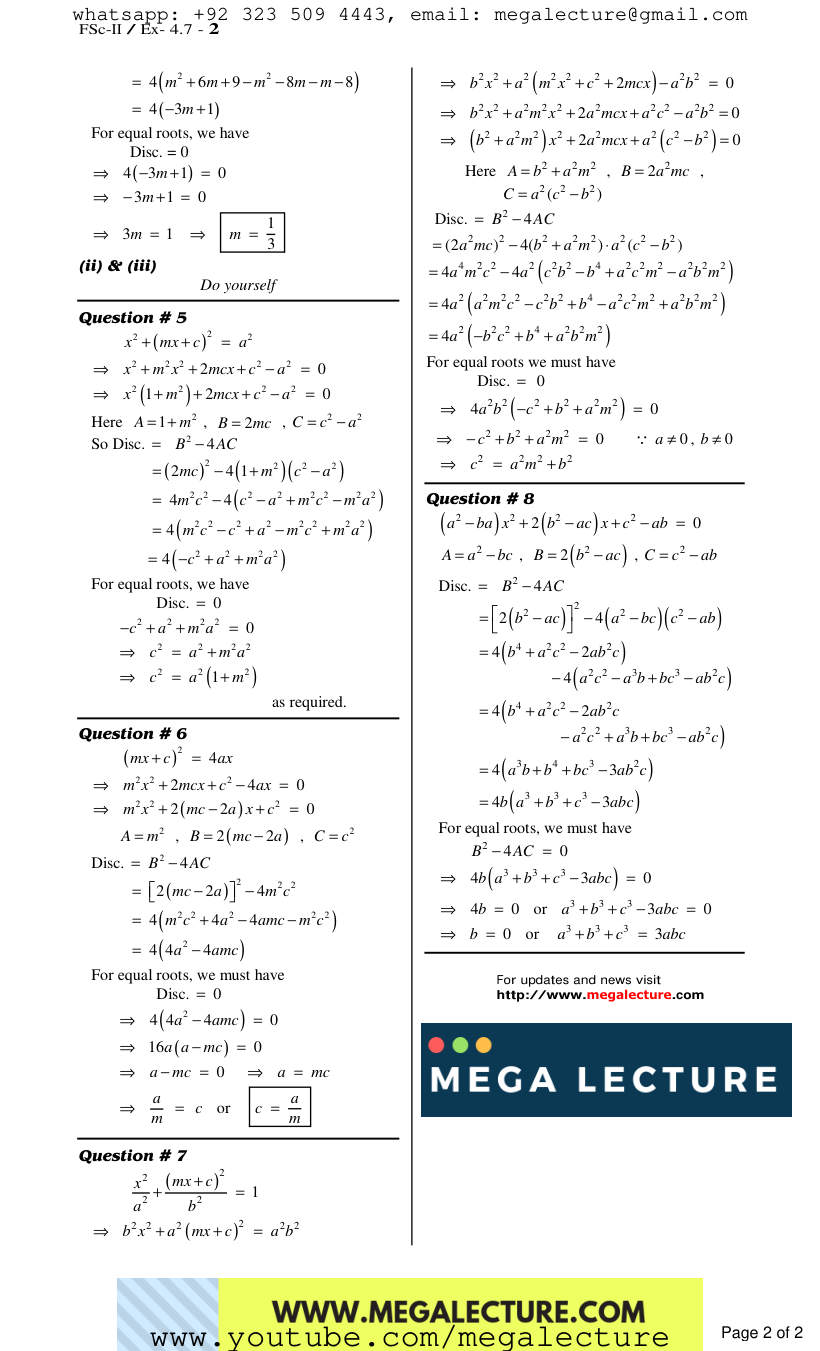 Page 2 of Exercise 4.7