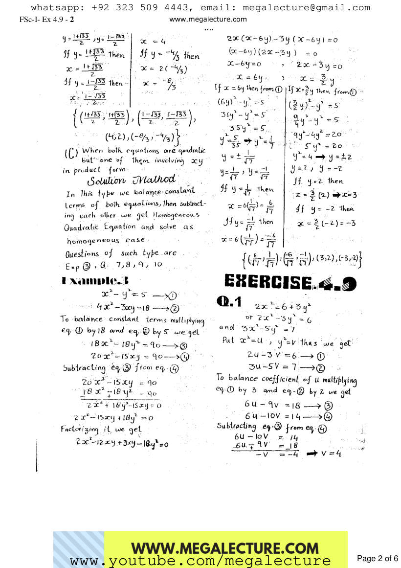 Page 2 of Exercise 4.9