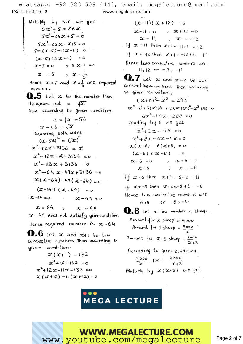 Page 2 of Exercise 4.10