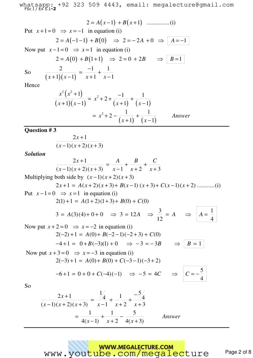Page 2 of Exercise 5.1