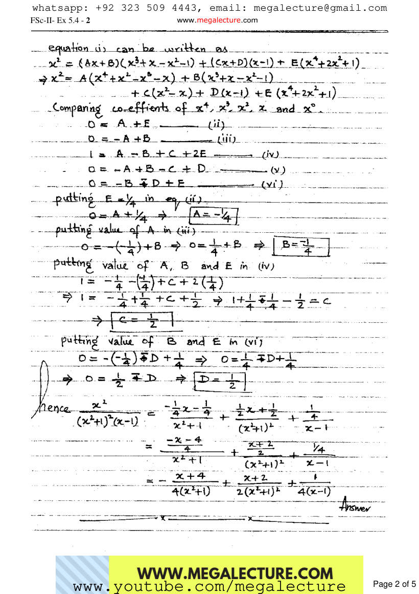 Page 2 of Exercise 5.4