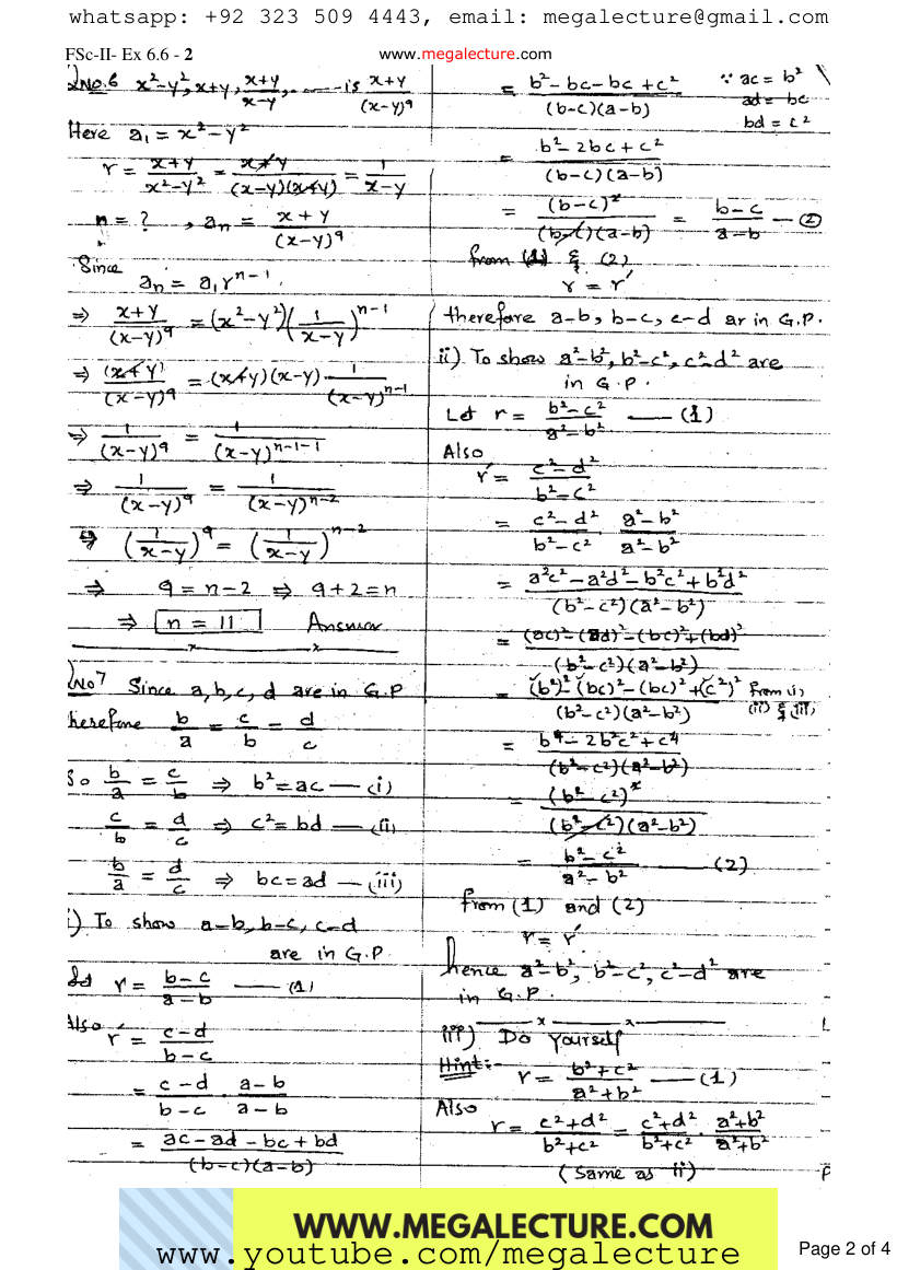 Page 2 of Exercise 6.6
