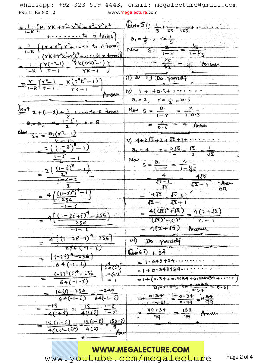 Page 2 of Exercise 6.8