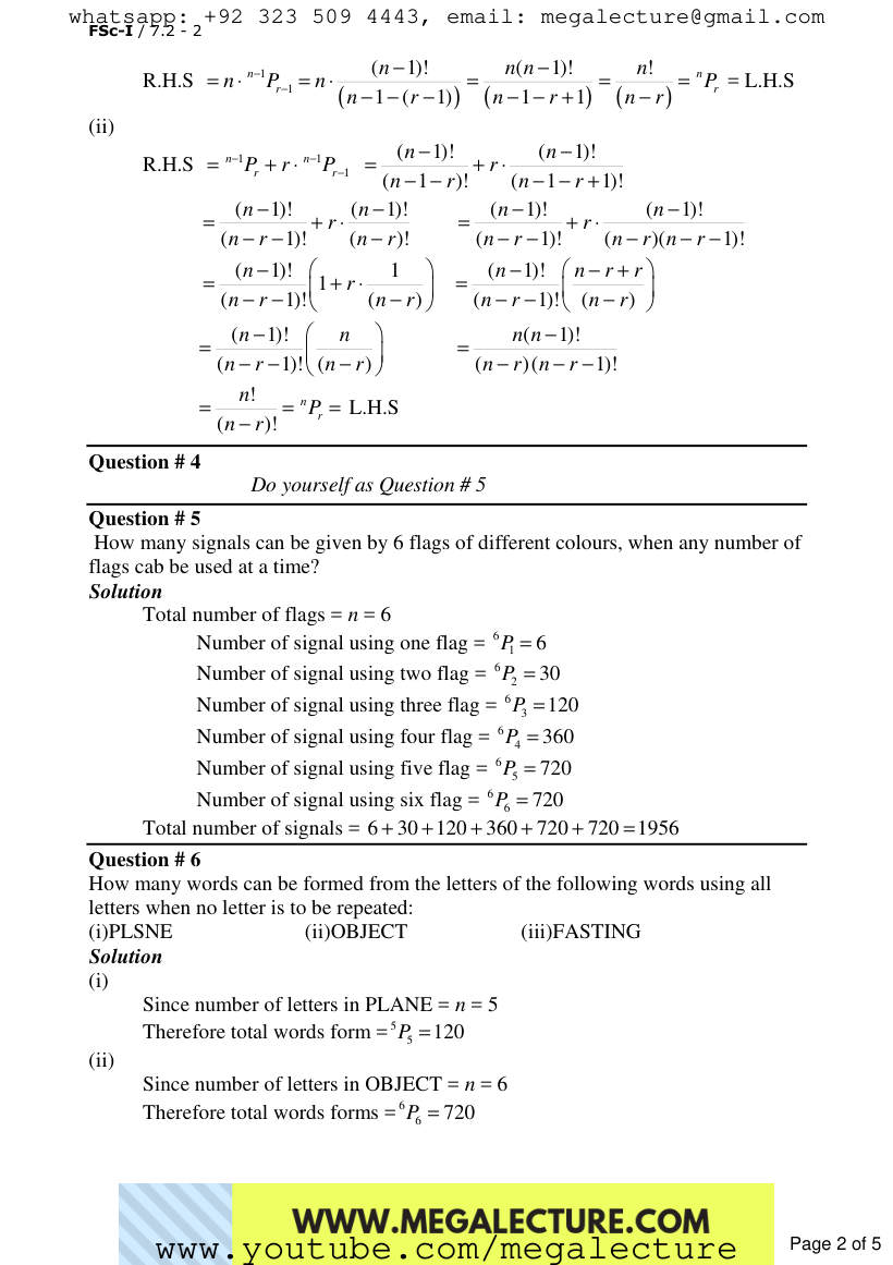 Page 2 of Exercise 7.2