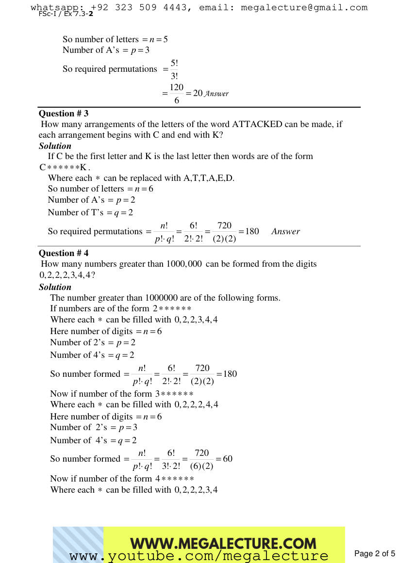Page 2 of Exercise 7.3