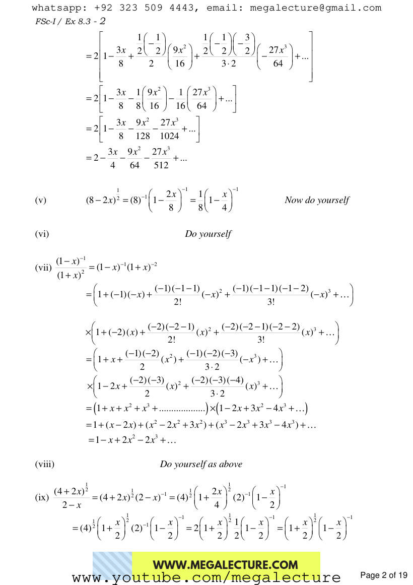 Page 2 of Exercise 8.3