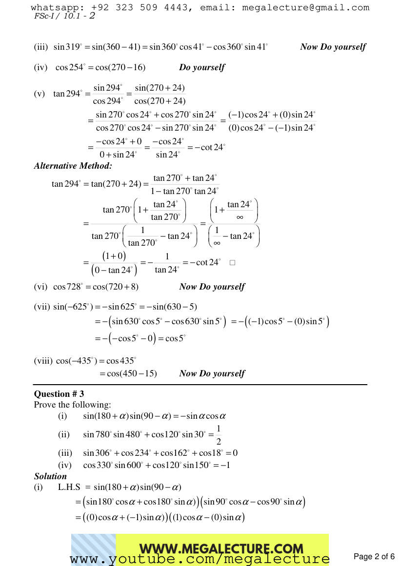 Page 2 of Exercise 10.1