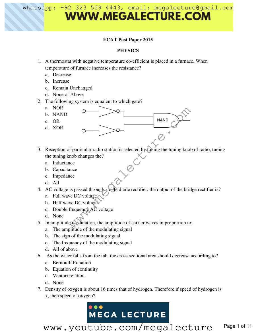 Page 1 of ECAT 2015