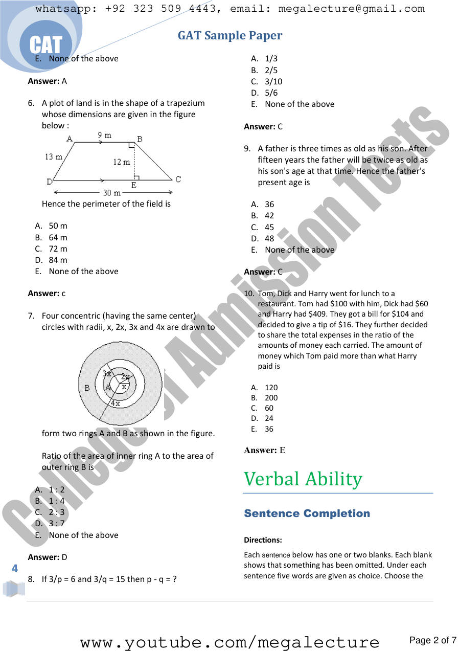 Page 2 of GATSP 1