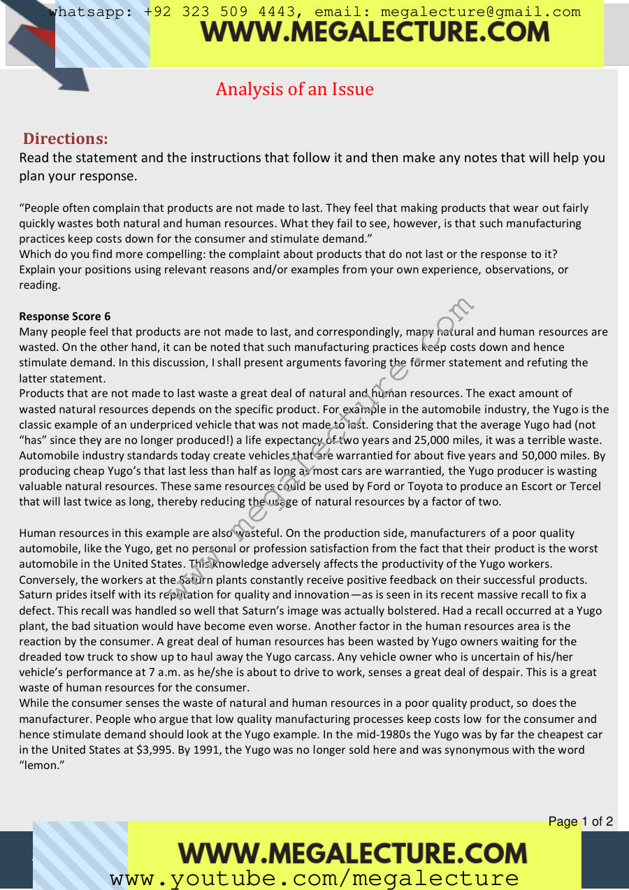 Page 1 of Issue Task