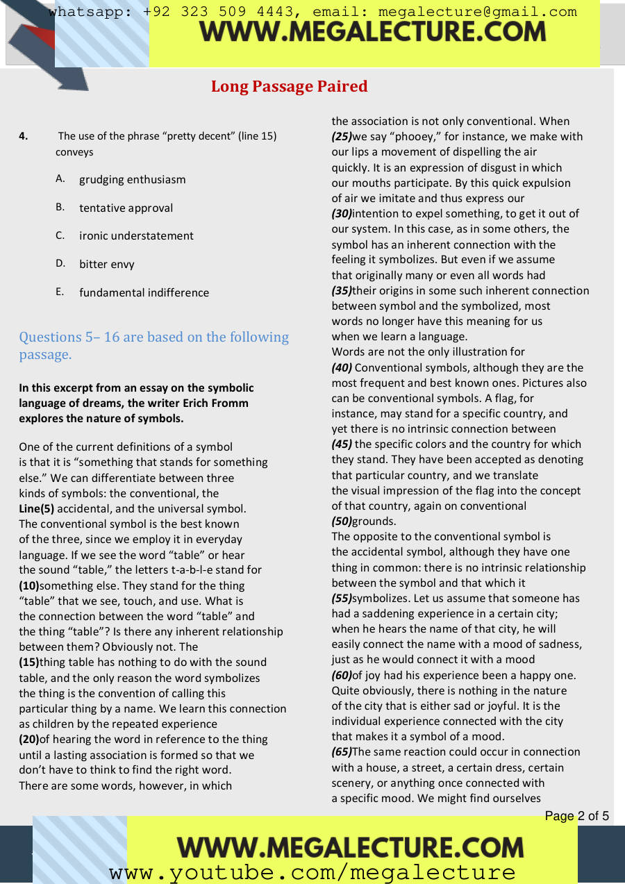 Page 2 of Long Passage Paired