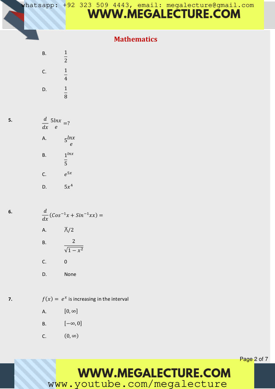 Page 2 of Math 1