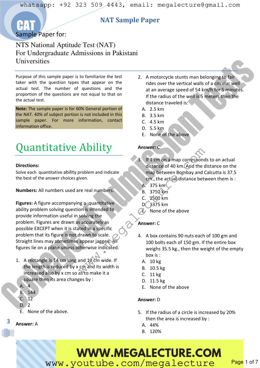 Page 1 of NATSP 1