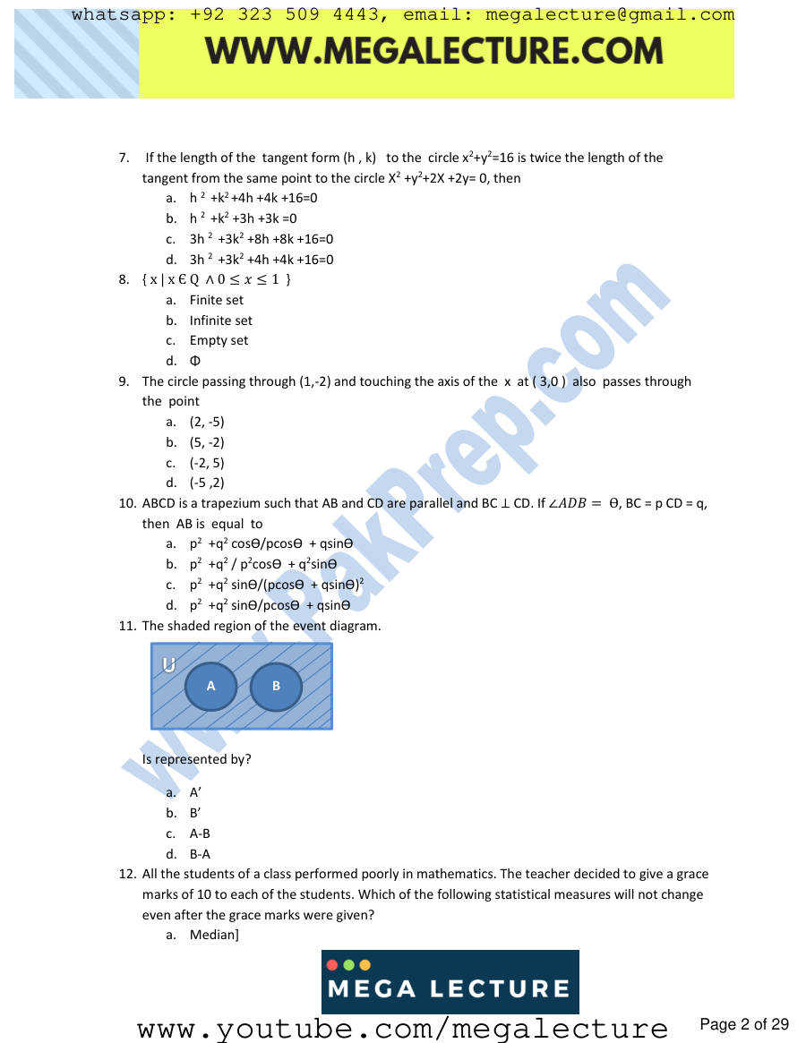Page 2 of NUST Computer Science 2