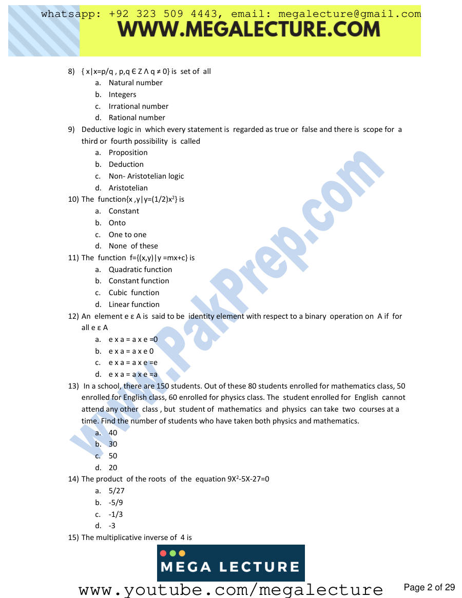 Page 2 of NUST Engineering 1