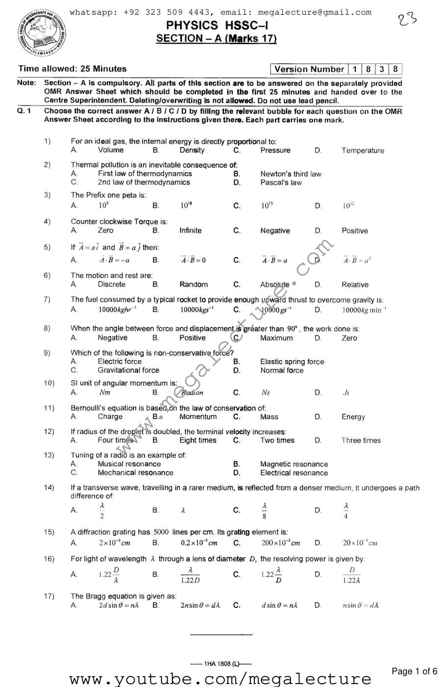 Page 1 of Physics