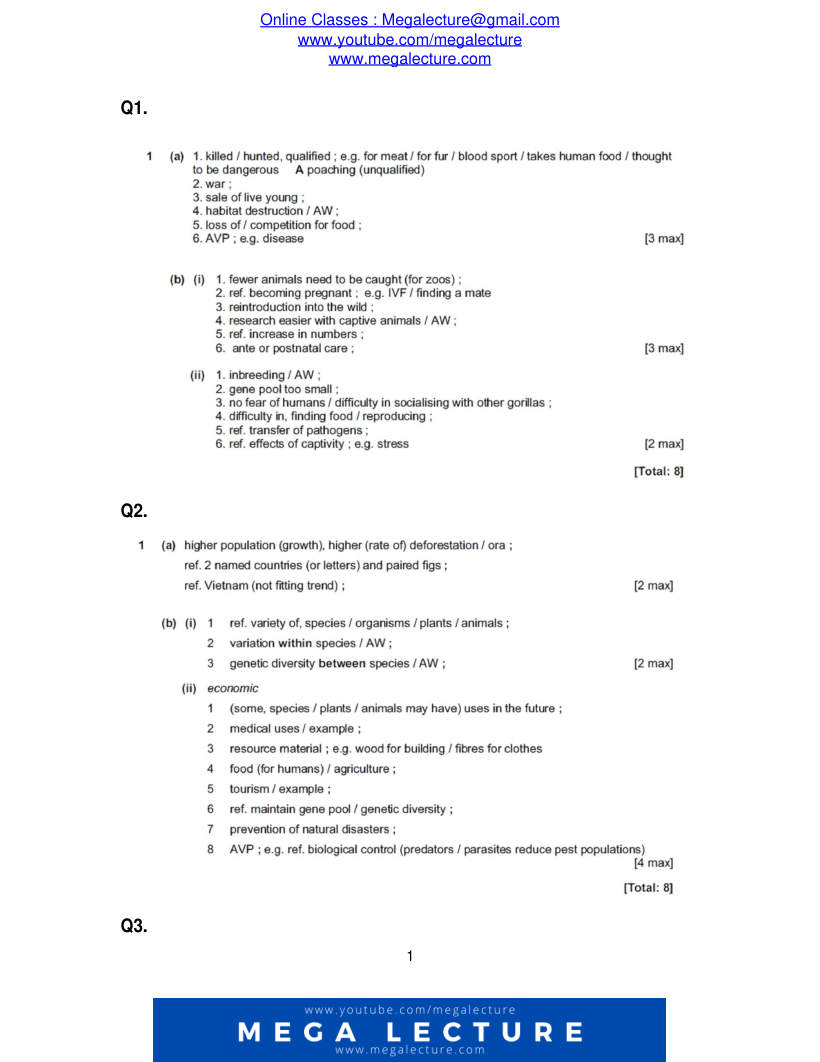 Page 1 of Marking scheme