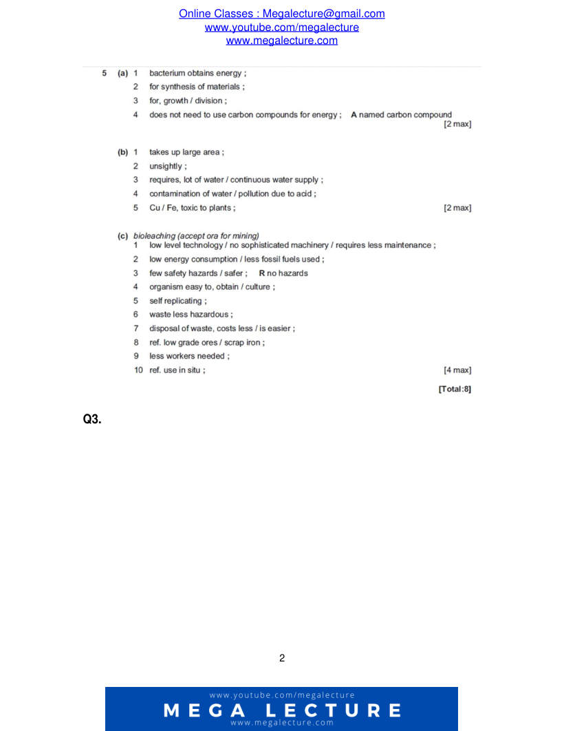 Page 2 of Marking scheme