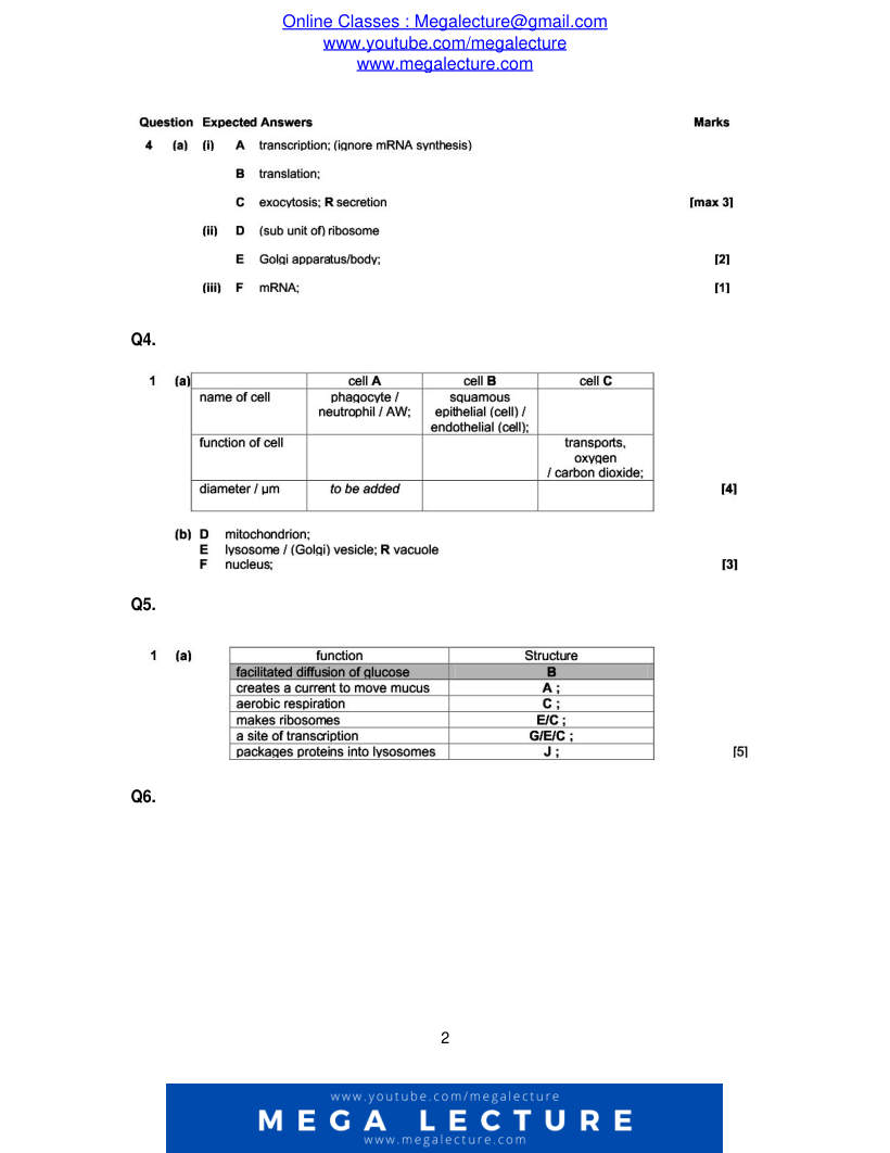 Page 2 of Marking scheme