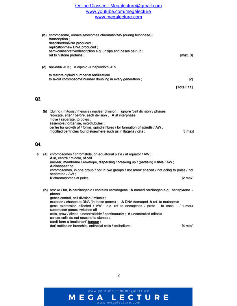 Page 2 of Marking scheme