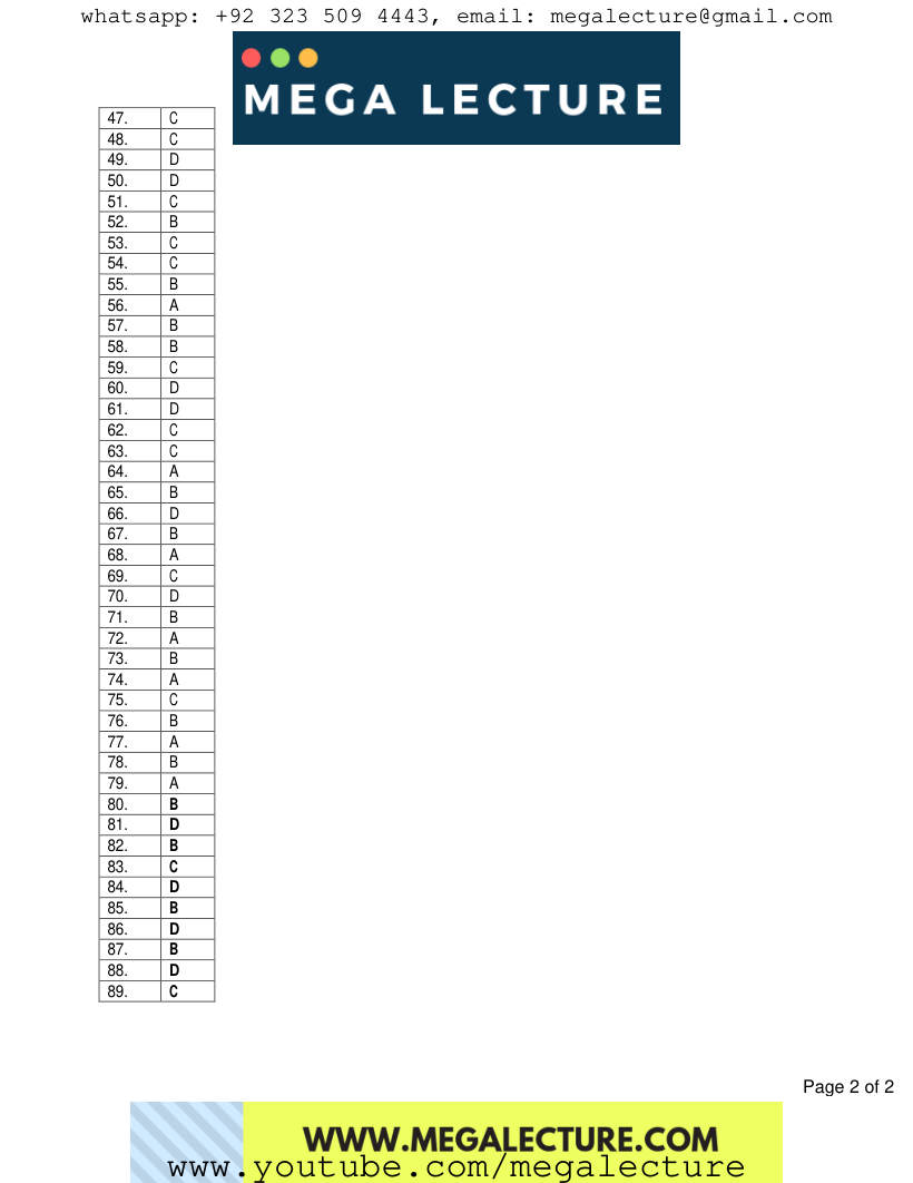 Page 2 of Marking scheme