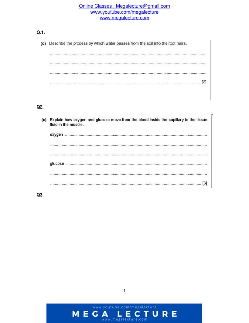 Page 1 of Questions