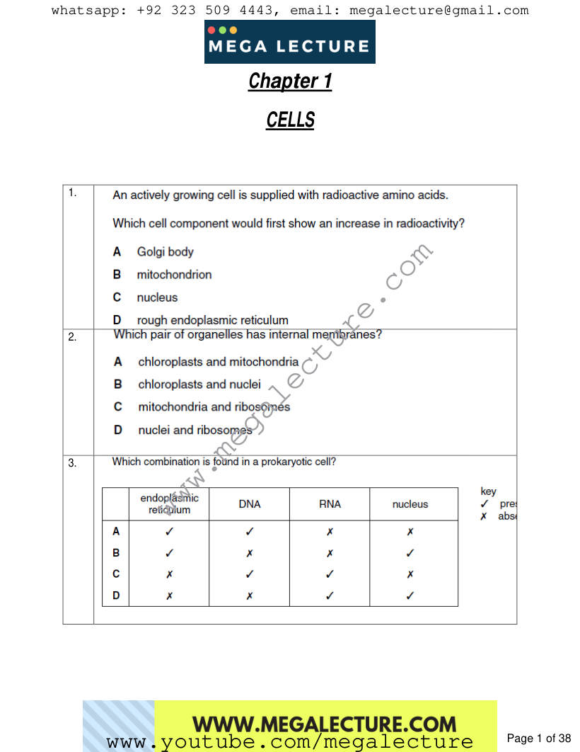 Page 1 of Questions