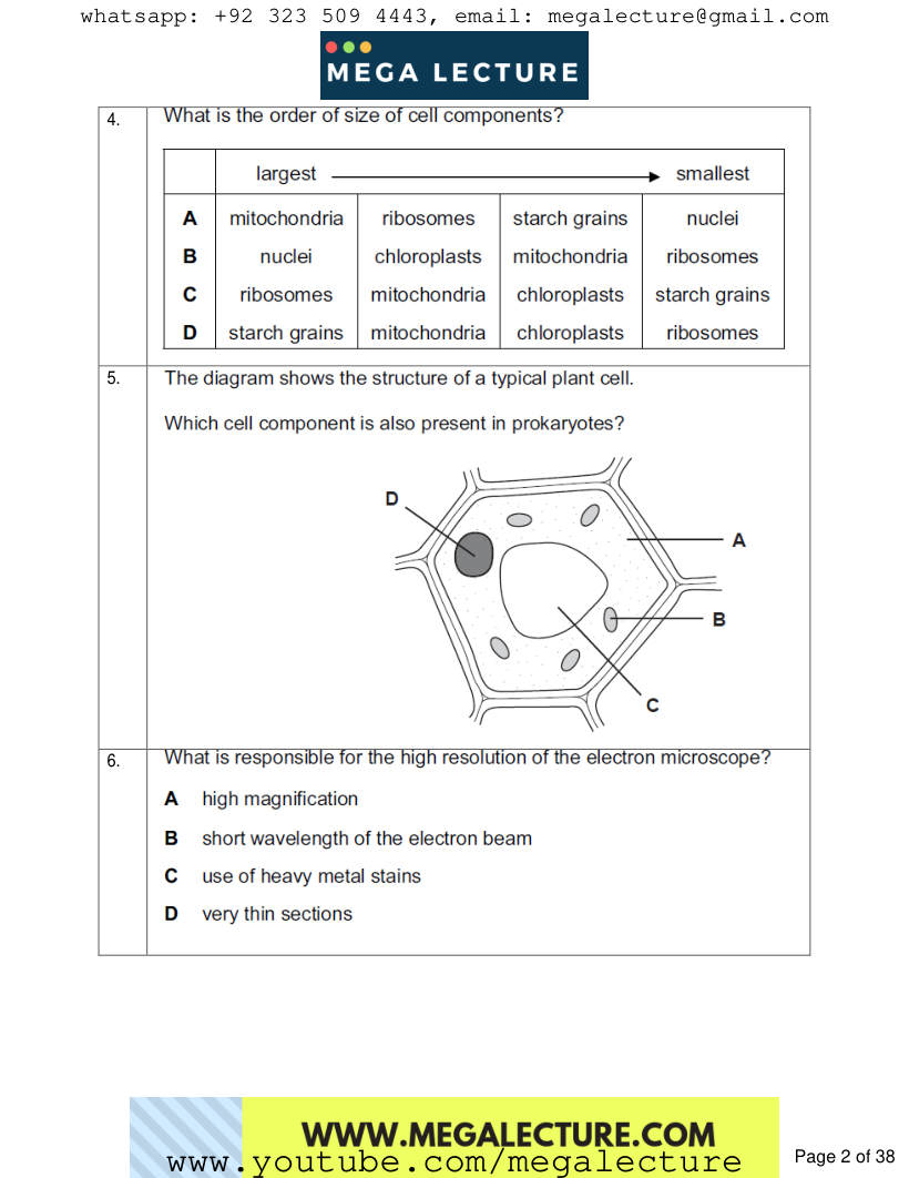 Page 2 of Questions