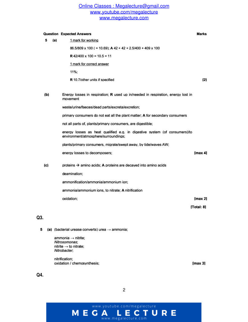 Page 2 of Marking scheme