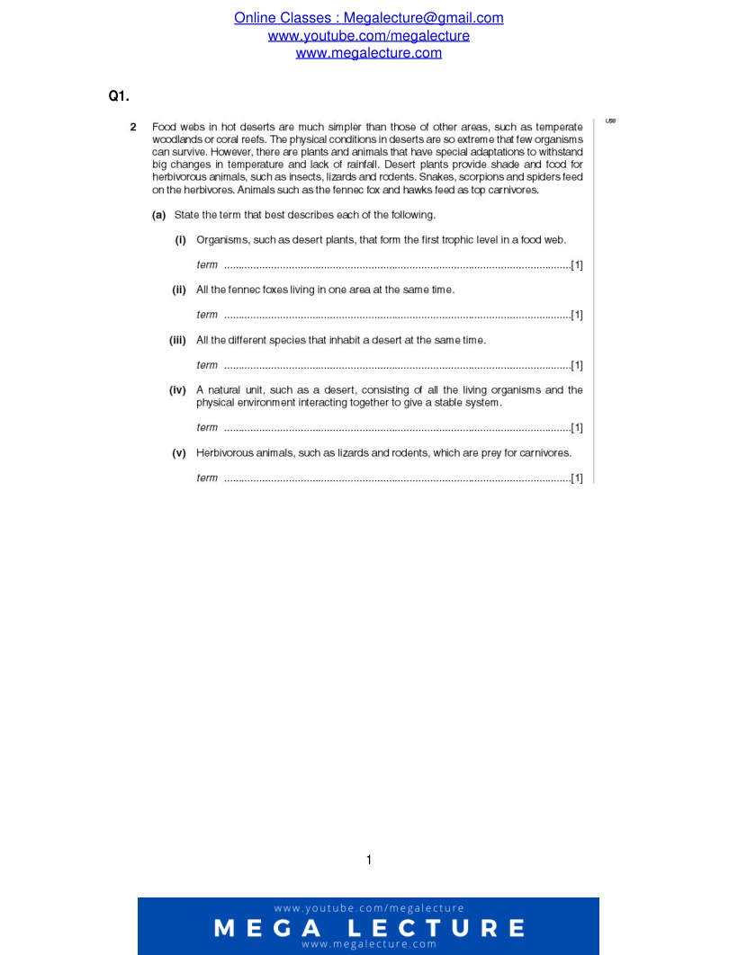 Page 1 of Questions
