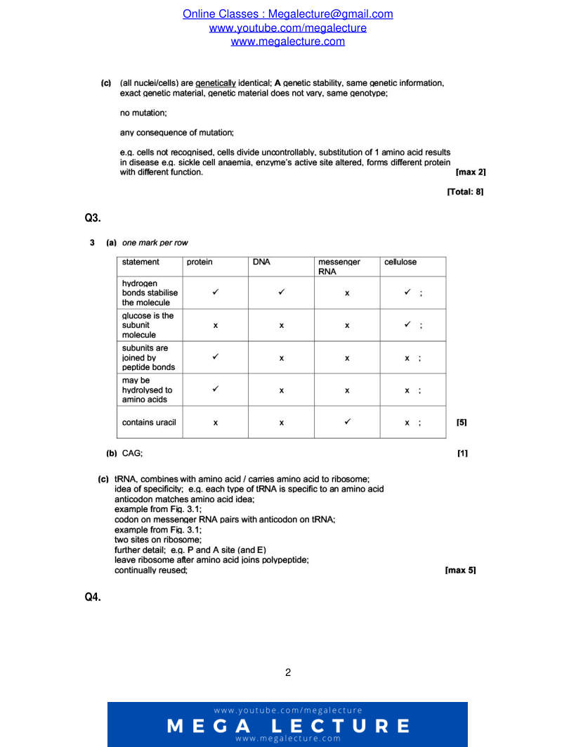 Page 2 of Marking scheme