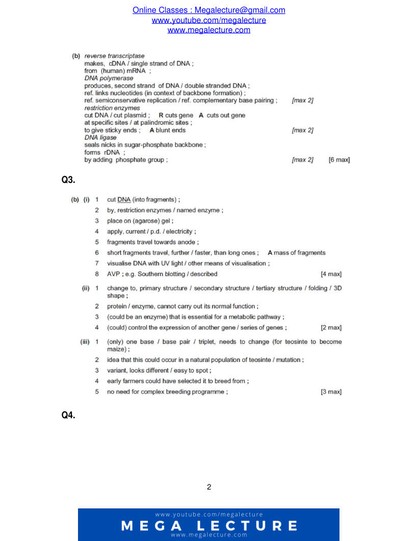 Page 2 of Marking scheme