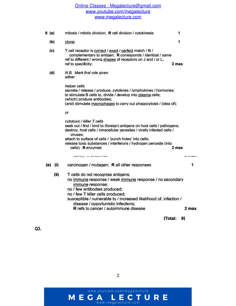 Page 2 of Marking scheme