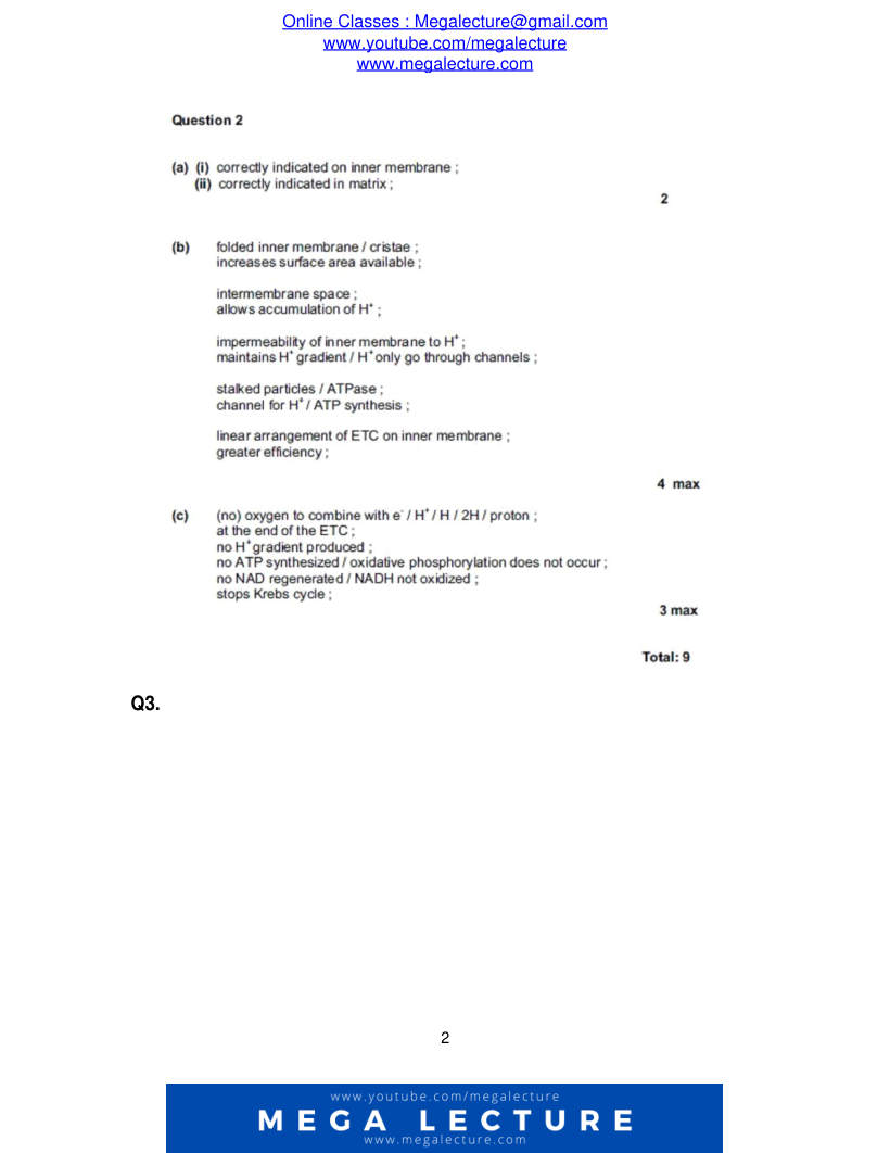 Page 2 of Marking scheme