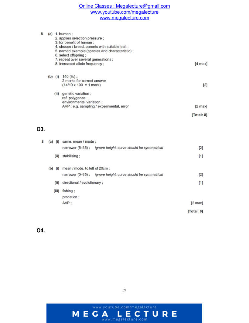 Page 2 of Marking scheme