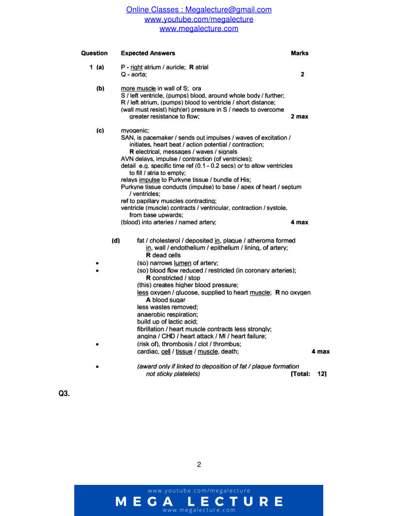 Page 2 of Marking scheme
