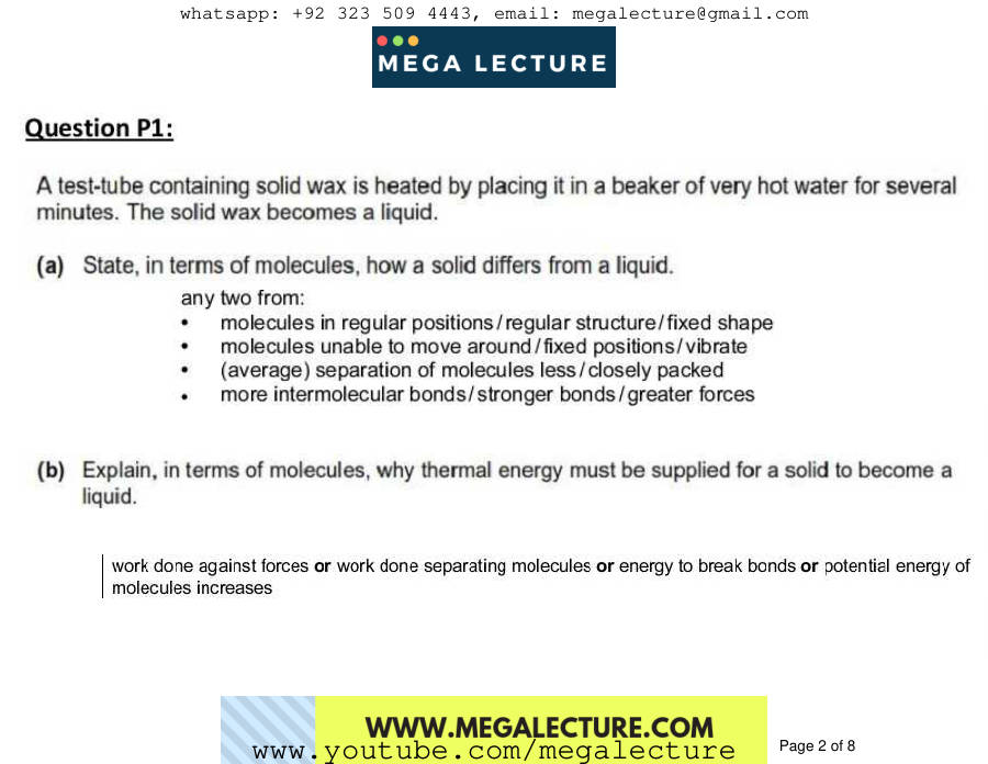 Page 2 of IGCSE Mocks 2019 Structured Questions